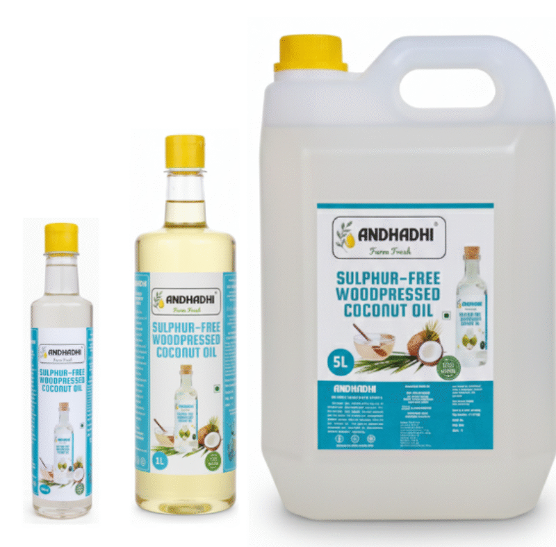 Wood Pressed Coconut Oil (Mara Chekku) – 100% Sulphur Free